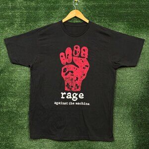 Rage Against the Machine Logo Rock Band T-Shirt Size Large